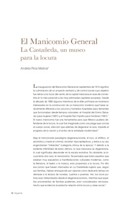 El Manicomio General. La Castañeda, un museo para la locura