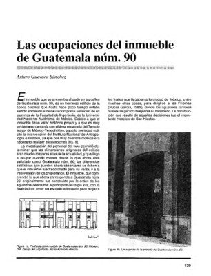 Las ocupaciones del inmueble de Guatemala núm. 90