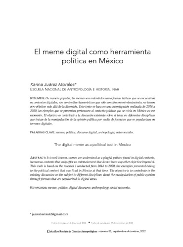 El meme digital como herramienta política en México