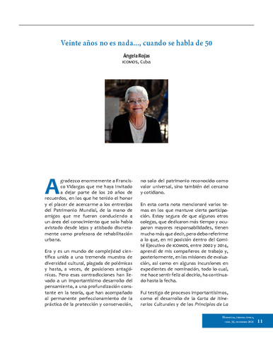 Veinte años no es nada..., cuando se habla de 50