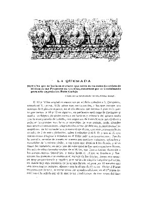 La Quemada, noticia tomada del diario del capitán don Félix Calleja. Documentos proporcionados por don Nicolás Rangel.
