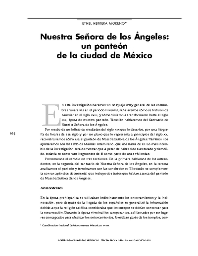 Nuestra Señora de los Ángeles: un panteón de la ciudad de México