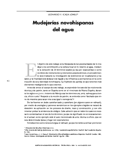 Mudejerías novohispanas del agua