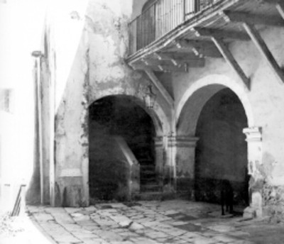 Arcadas de la casa de Ignacio Aldama, vista general
