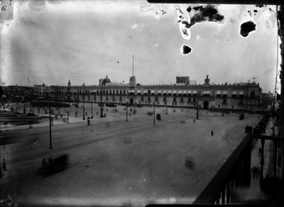 Palacio Nacional y Zócalo de la Ciudad de México, vista general