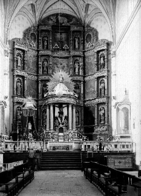 Retablo de la iglesia de San Miguel Arcángel en Huejotzingo
