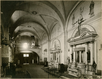 Vista del coro de la Parroquia de San Miguel Arcángel