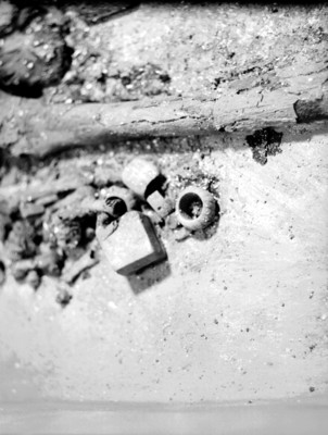 Cuentas del ajuar funerario de Pakal, vista