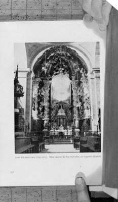 Iglesia de San Salvador, altar mayor, reprografía