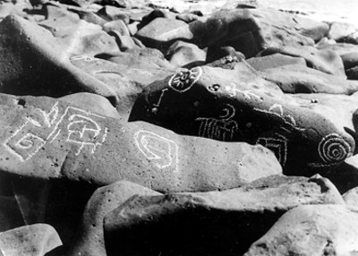 Petroglifos, vista de conjunto