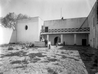 Casa de Morelos en San Cristóbal Ecatepec. Estado de México. Patio principal
