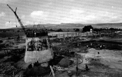 Obra pública del D.F. en proceso, vista aérea