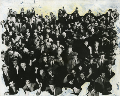 Actores durante escena de la película "Milagro por un día"