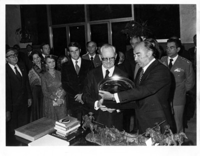 José López Portillo con Ernesto Géisel, presidente de Brasil