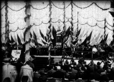 Porfirio Díaz preside ceremonia con motivo de las Fiestas del Centenario