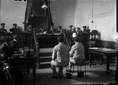 Militares detenidos en juicio frente al consejo de guerra