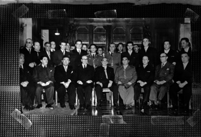Adolfo Ruiz Cortines y miembros de su gabinete, retrato de grupo