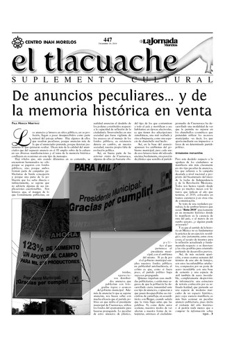 El Tlacuache Núm. 447 (2010)