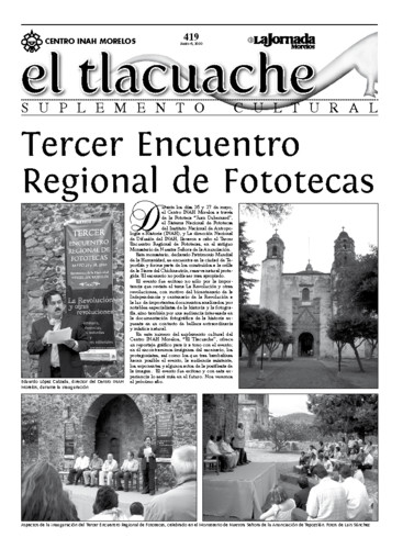 El Tlacuache Núm. 419 (2010)