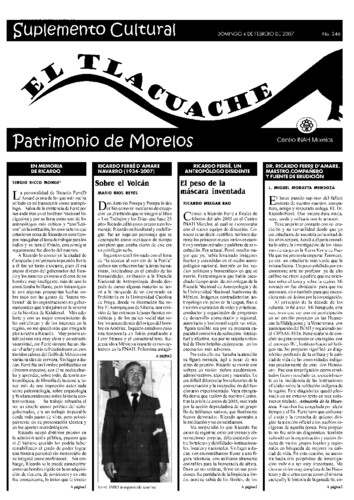 El Tlacuache Núm. 246 (2007)