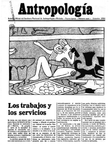 Antropología Núm. 0 (1984) Los trabajos y los servicios