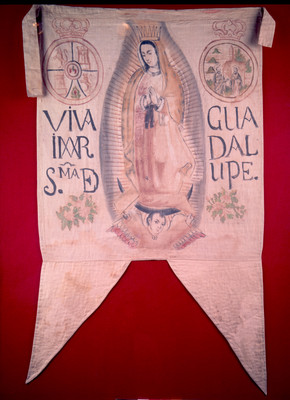 Estandarte de la Virgen de Guadalupe | Mediateca INAH