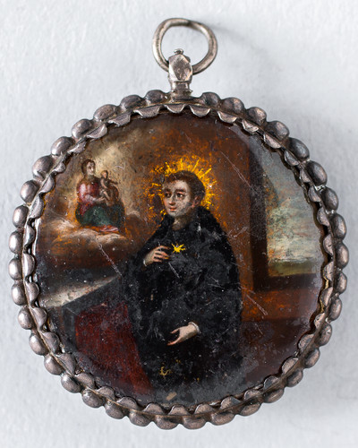 Aparición de la Virgen a un santo