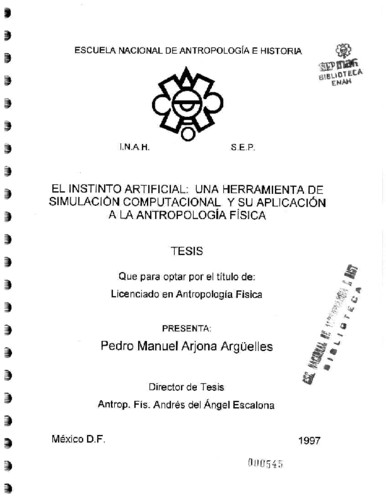 El instinto artificial: una herramienta de simulación computacional y su aplicación a la antropología física