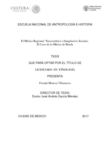 El México regional: narcocultura e imaginarios sociales. El caso de la música de banda
