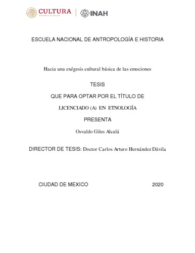 Hacia una exégesis cultural básica de las emociones
