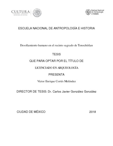 Desollamiento humano en el recinto sagrado de Tenochtitlan